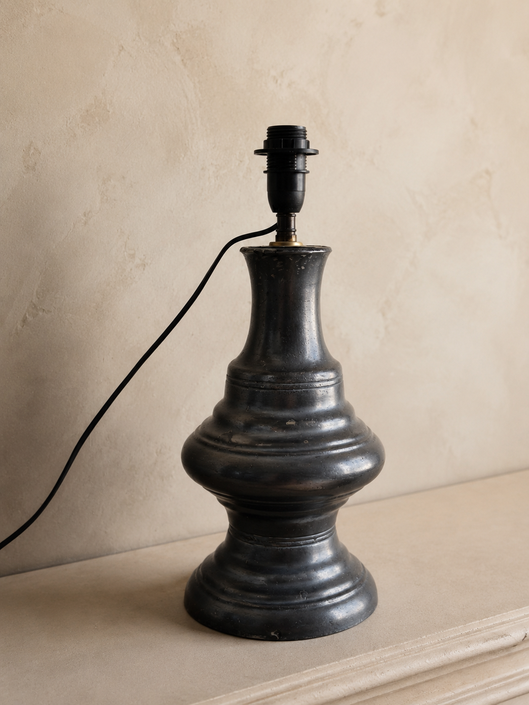 Vintage Pewter Table Lamp – product image 2