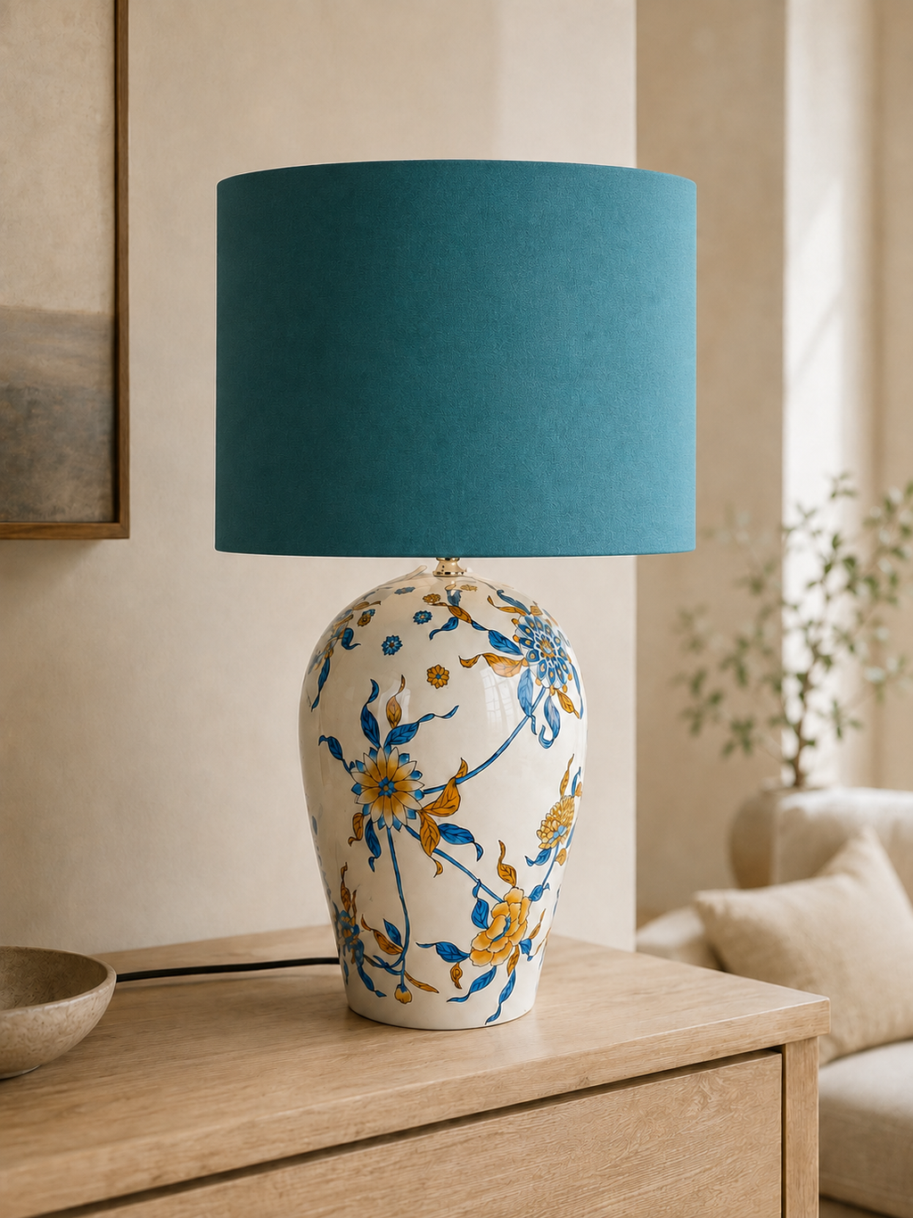 Glazed Ceramic Table Lamp – product image 2