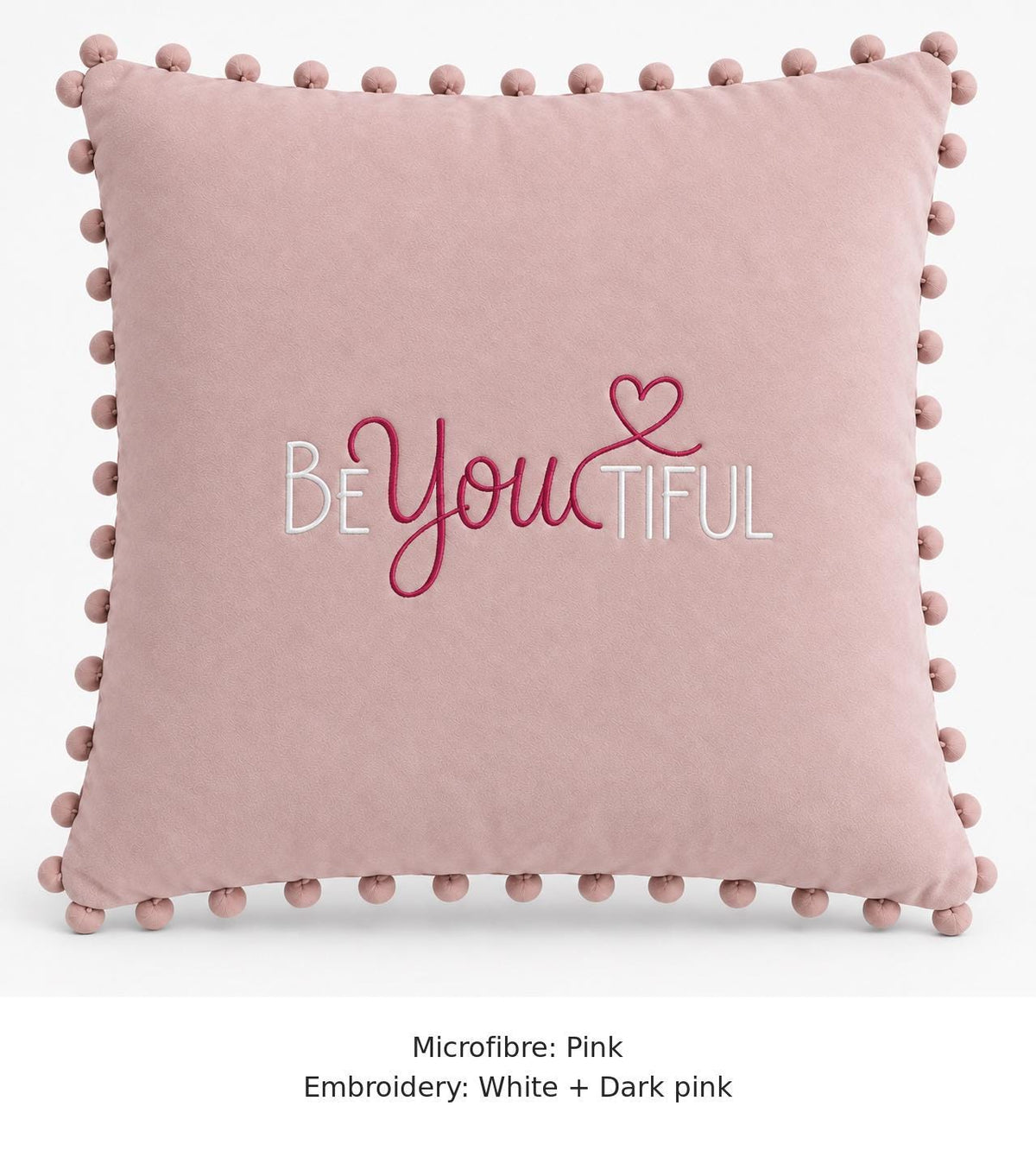 BEYOUTIFUL embroidered microfibre cushion image 6