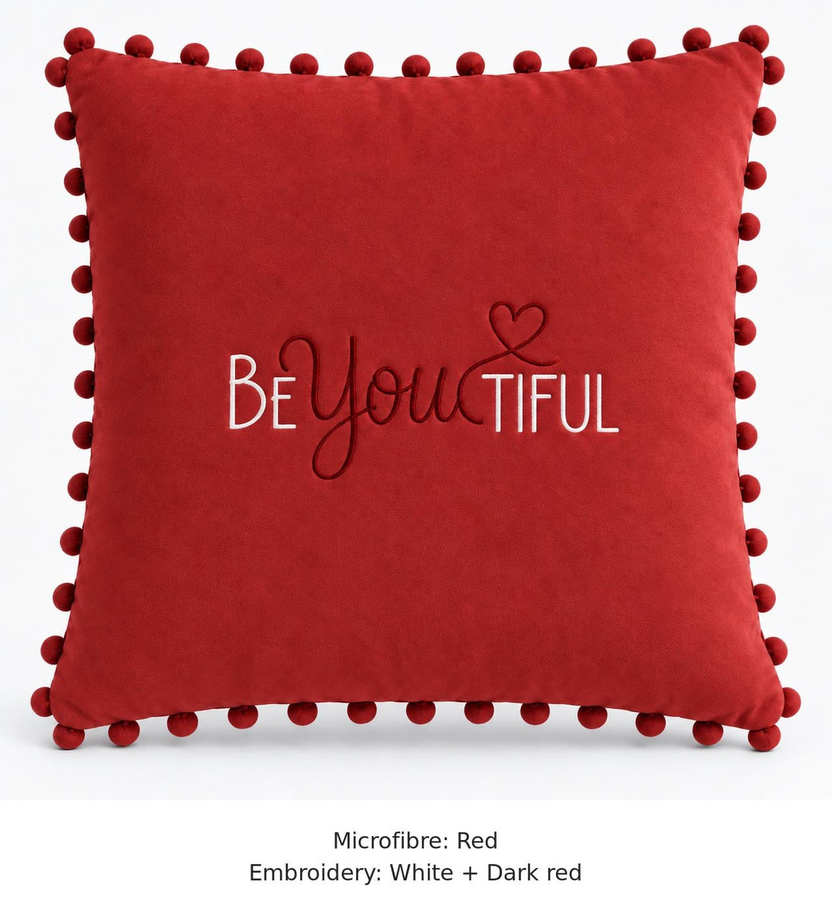 BEYOUTIFUL embroidered microfibre cushion image 7