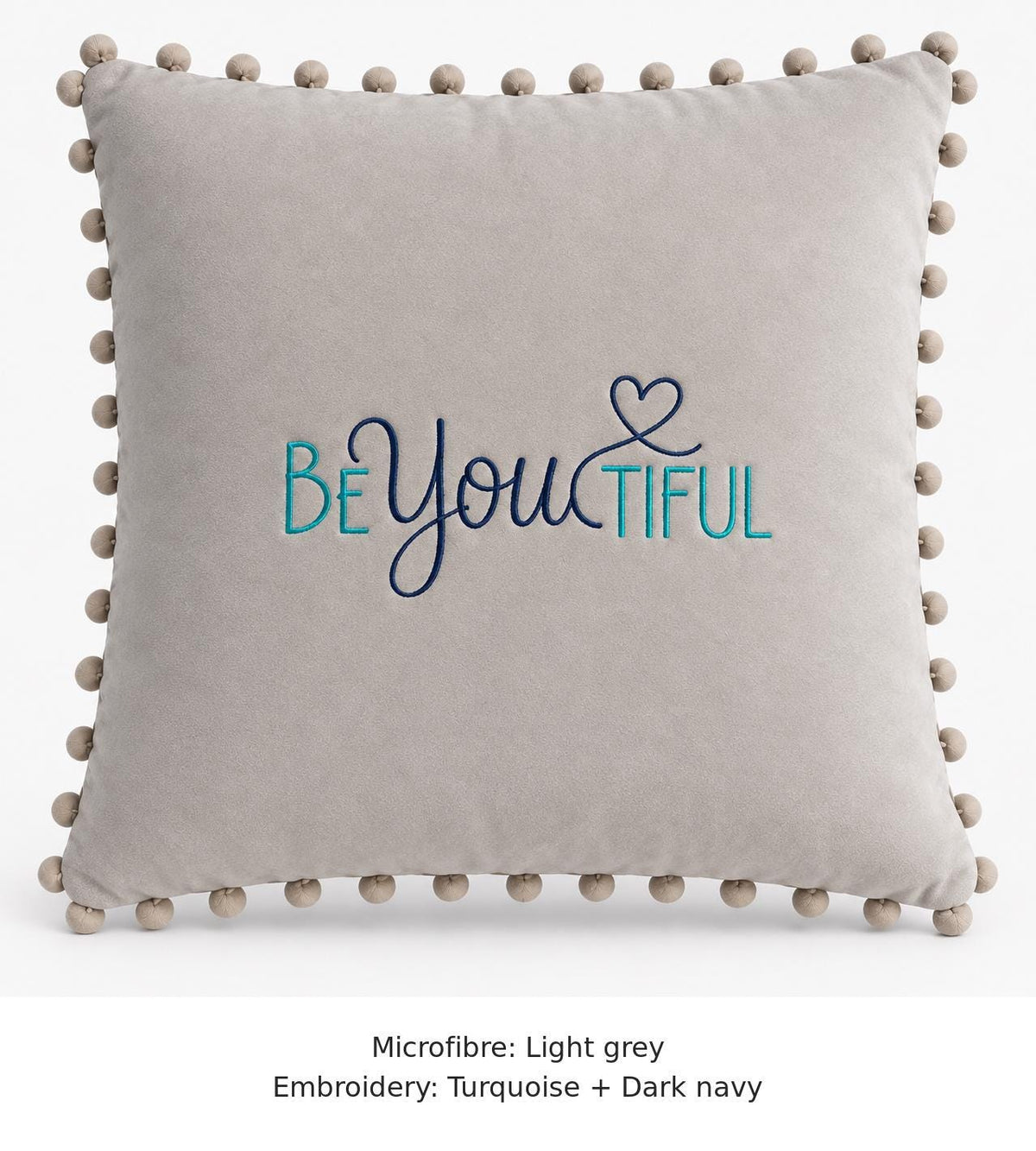 BEYOUTIFUL embroidered microfibre cushion image 10