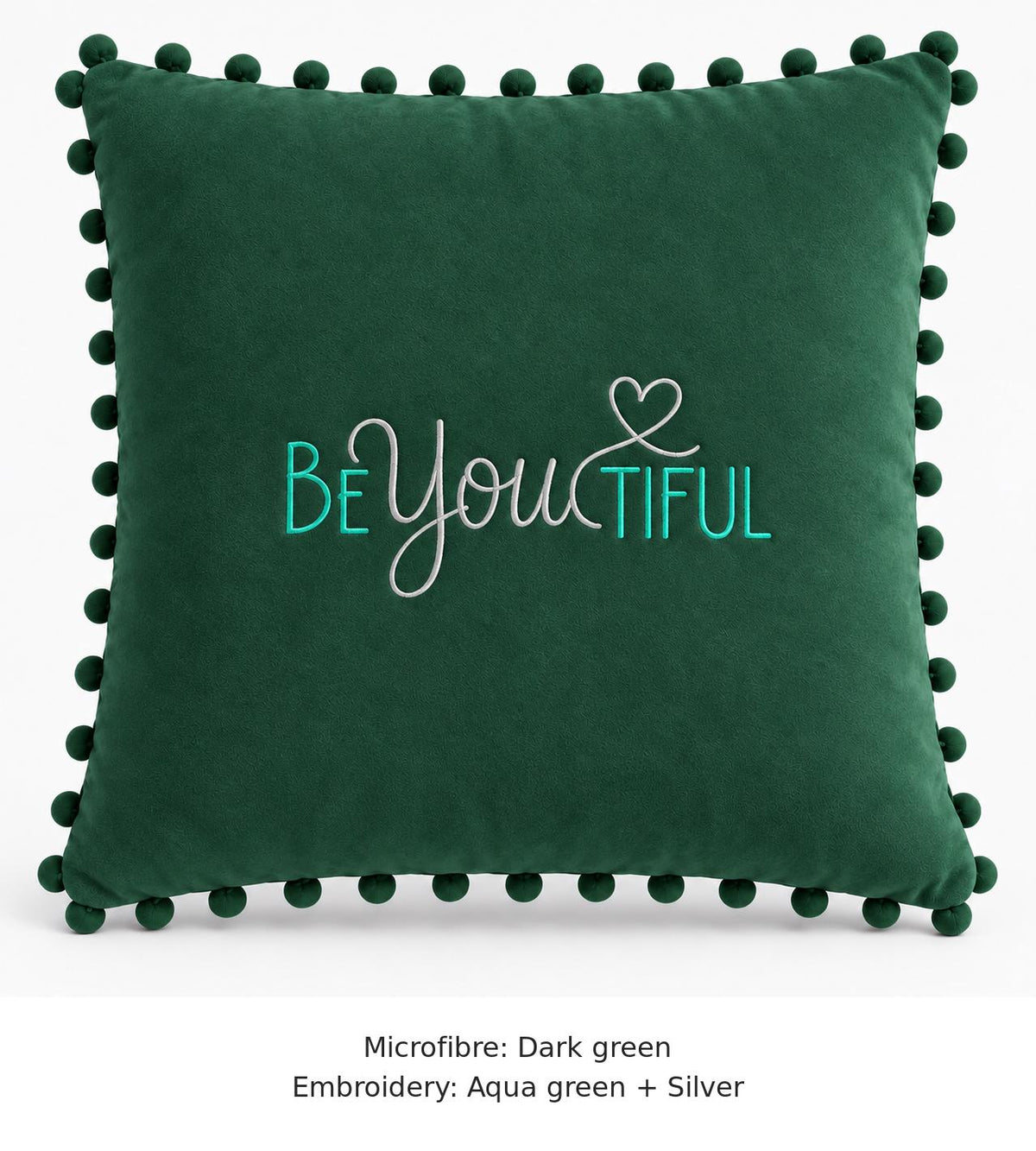 BEYOUTIFUL embroidered microfibre cushion image 11