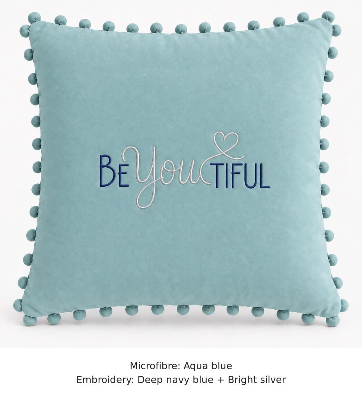BEYOUTIFUL embroidered microfibre cushion image 12