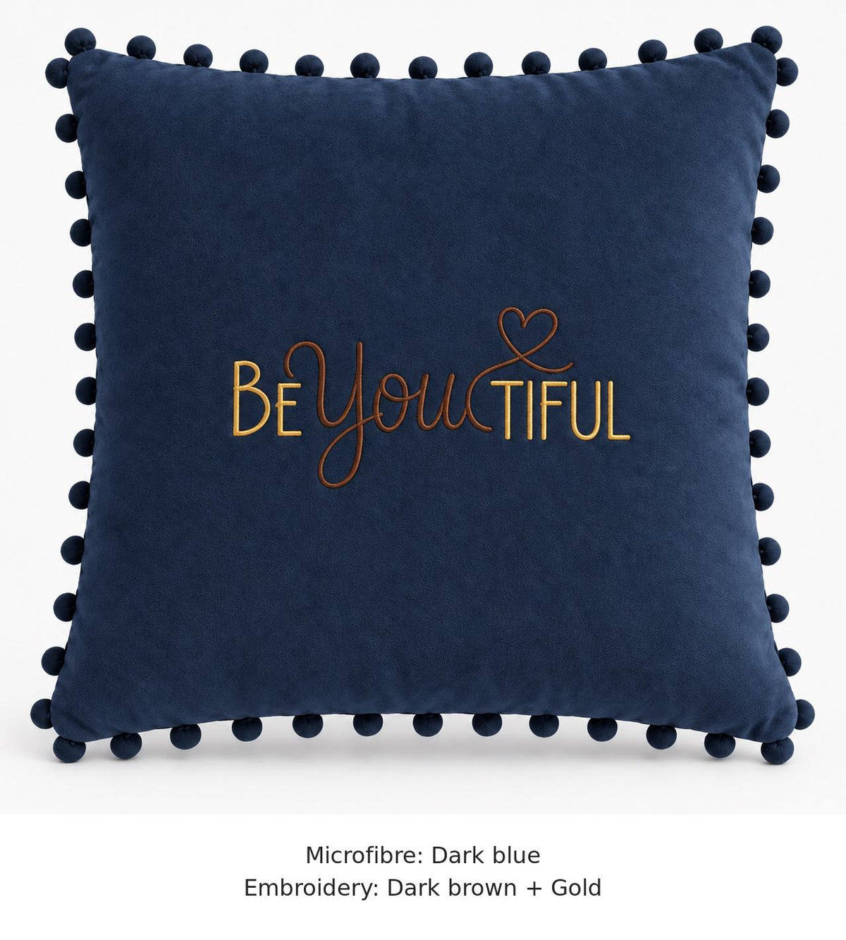 BEYOUTIFUL embroidered microfibre cushion image 13