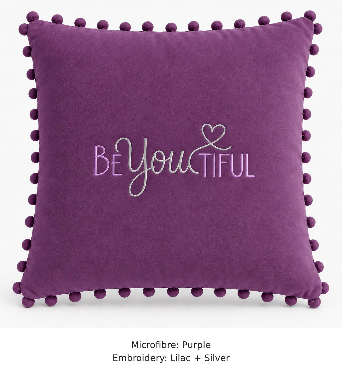 BEYOUTIFUL embroidered microfibre cushion image 14