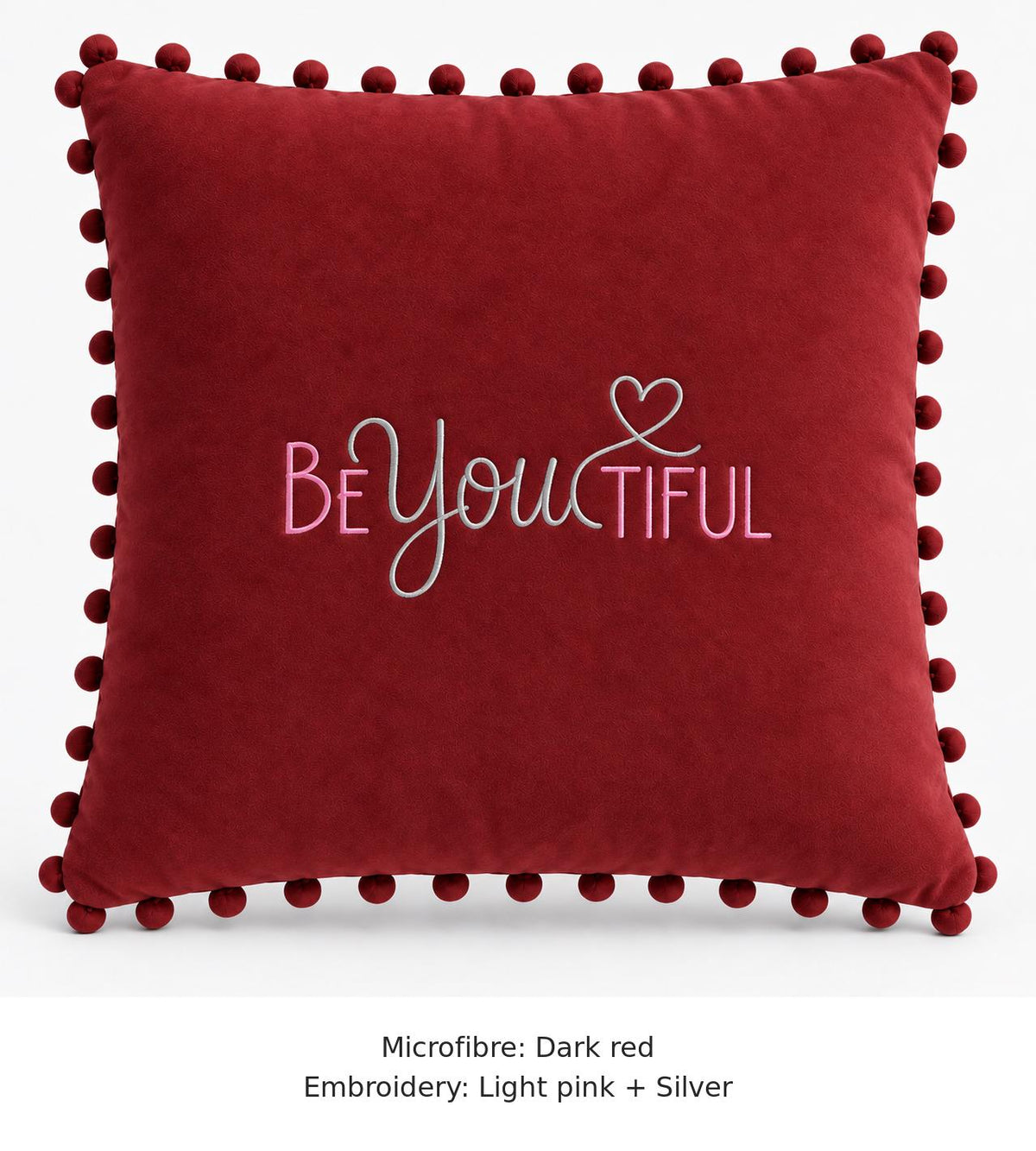 BEYOUTIFUL embroidered microfibre cushion image 15