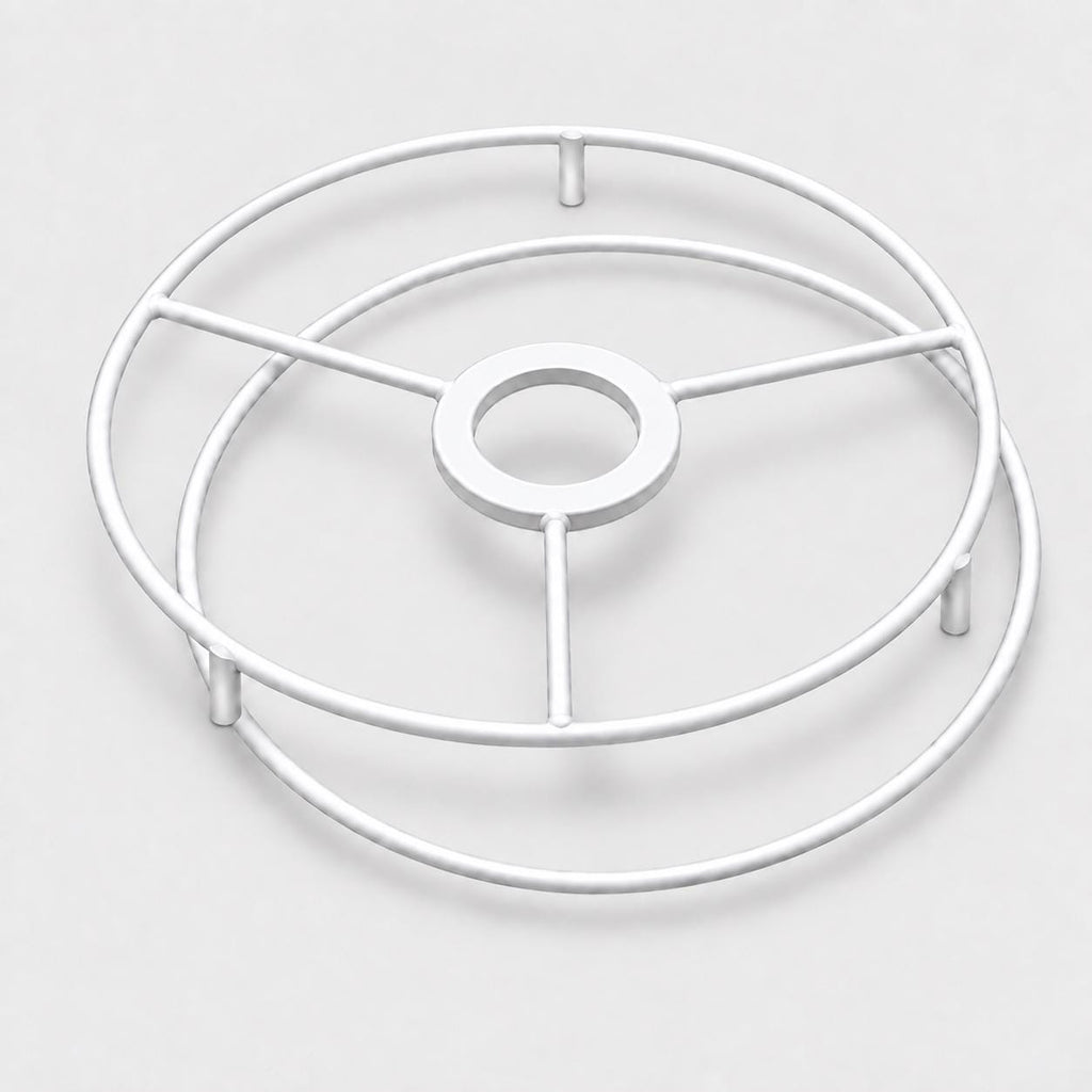 Circular Lampshade Ring Set with Feet | 15 or 20 cm | Made in Italy