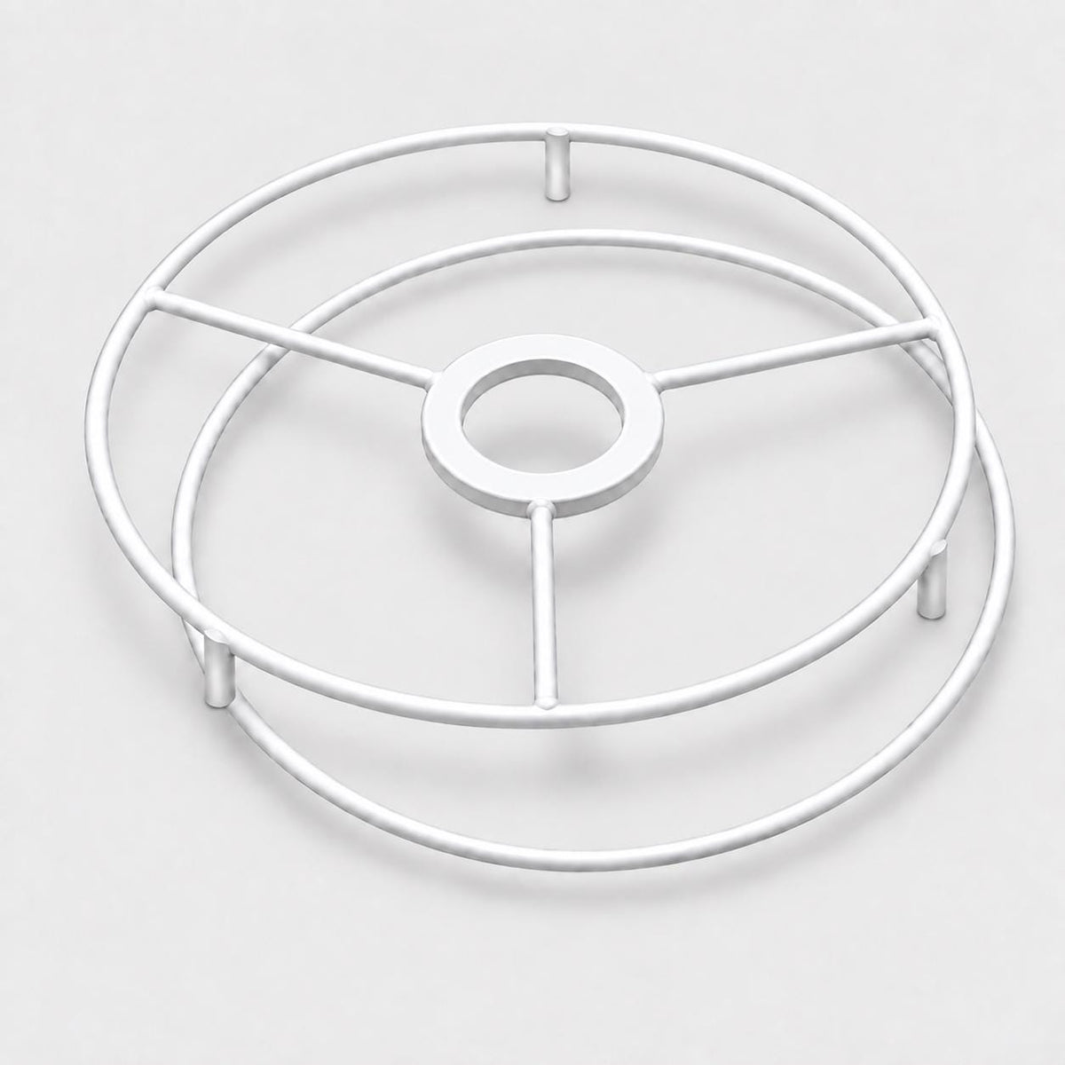 Circular Lampshade Ring Set with Feet | 15 or 20 cm | Made in Italy