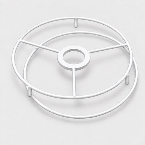 Circular Lampshade Ring Set with Feet | 15 or 20 cm | Made in Italy