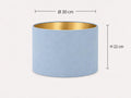 Sugar Paper Blue lampshade – Etsy image 2