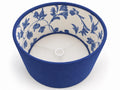 Double-Sided Blue Linen & Vintage French Floral Lampshade | Romanex de Boussac Fabric | 3 Shapes | Handmade in Italy