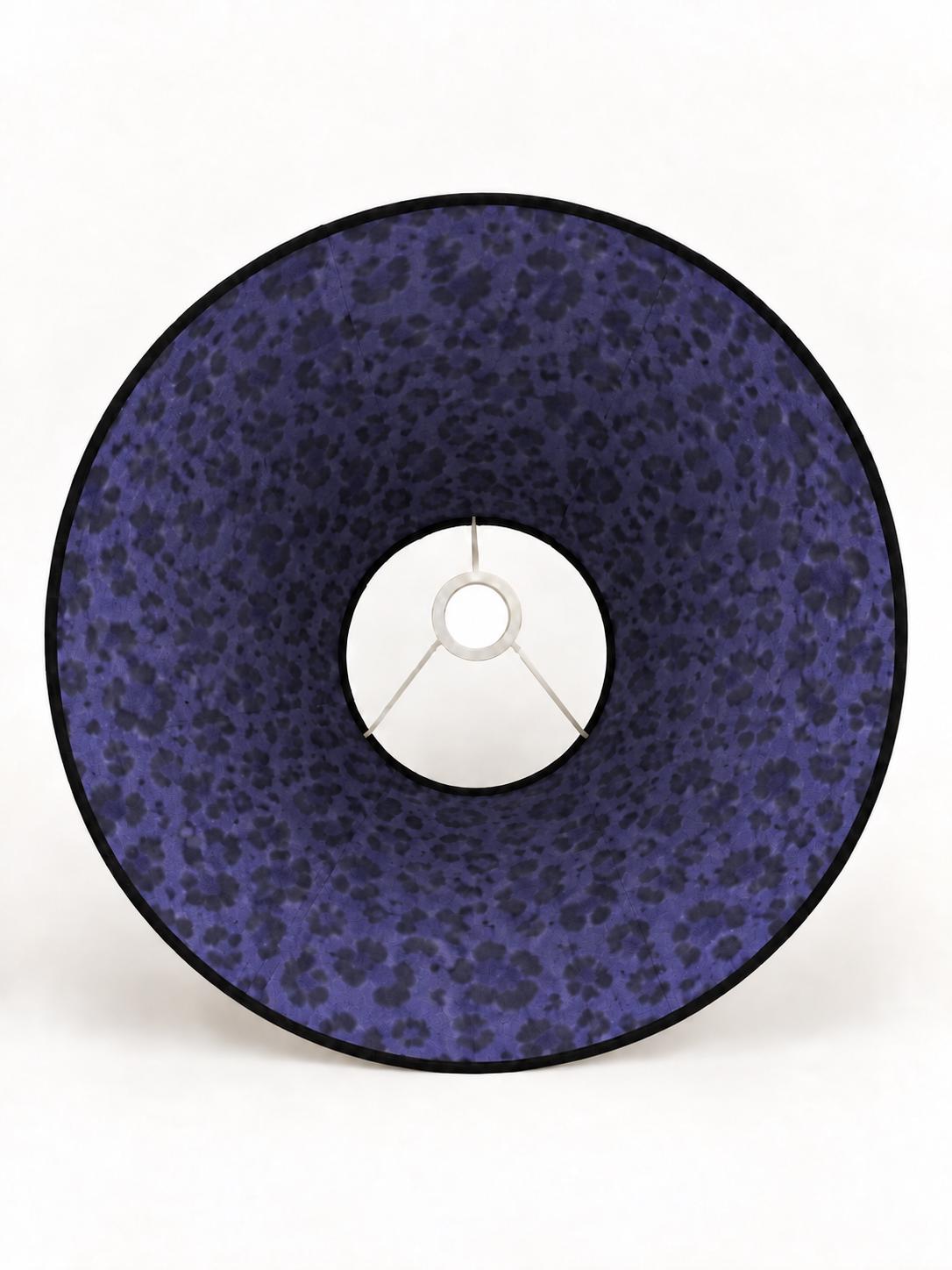 Double-Sided Suede-Effect Microfibre & Leopard Print Lampshade | 4 Colourways | 2 Tapered Shapes | Handmade in Italy