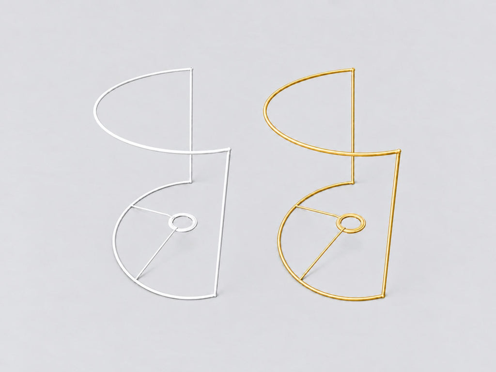 Sconce Lampshade Frame E27 | 40 x 40 x 22 cm | White or Gold DIY Supply