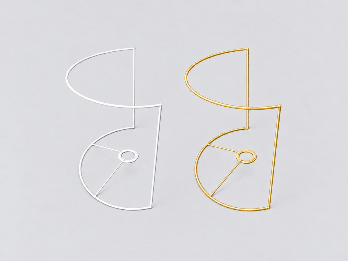 Sconce Lampshade Frame E27 | 40 x 40 x 22 cm | White or Gold DIY Supply