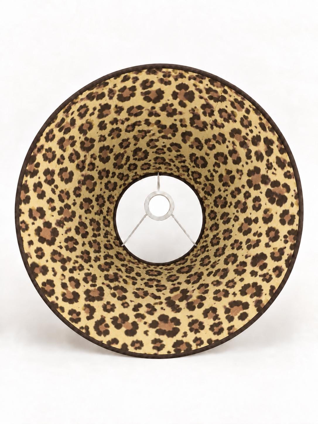 Double-Sided Suede-Effect Microfibre & Leopard Print Lampshade | 4 Colourways | 2 Tapered Shapes | Handmade in Italy