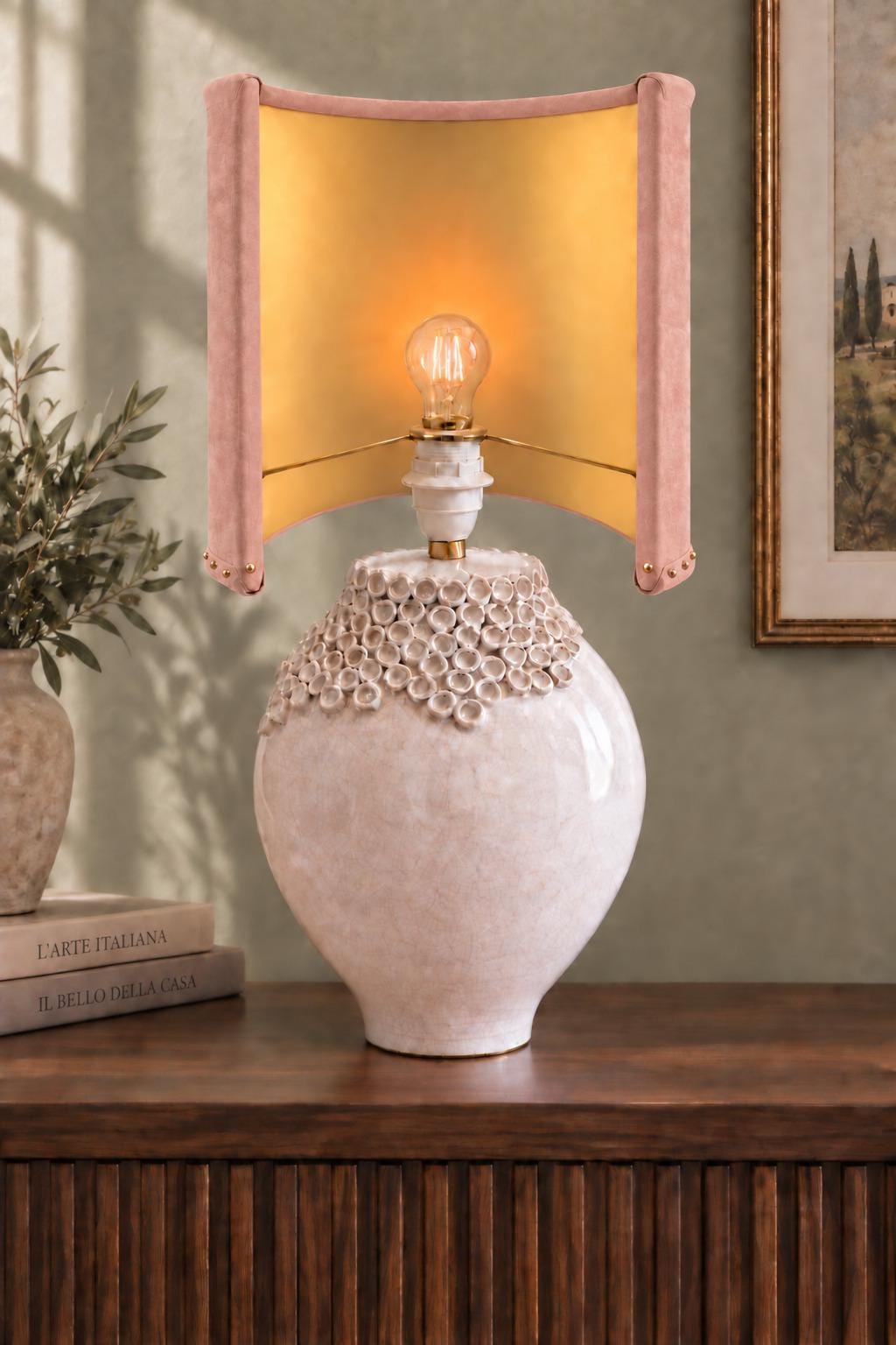 Powder pink lampshade – Etsy image 3