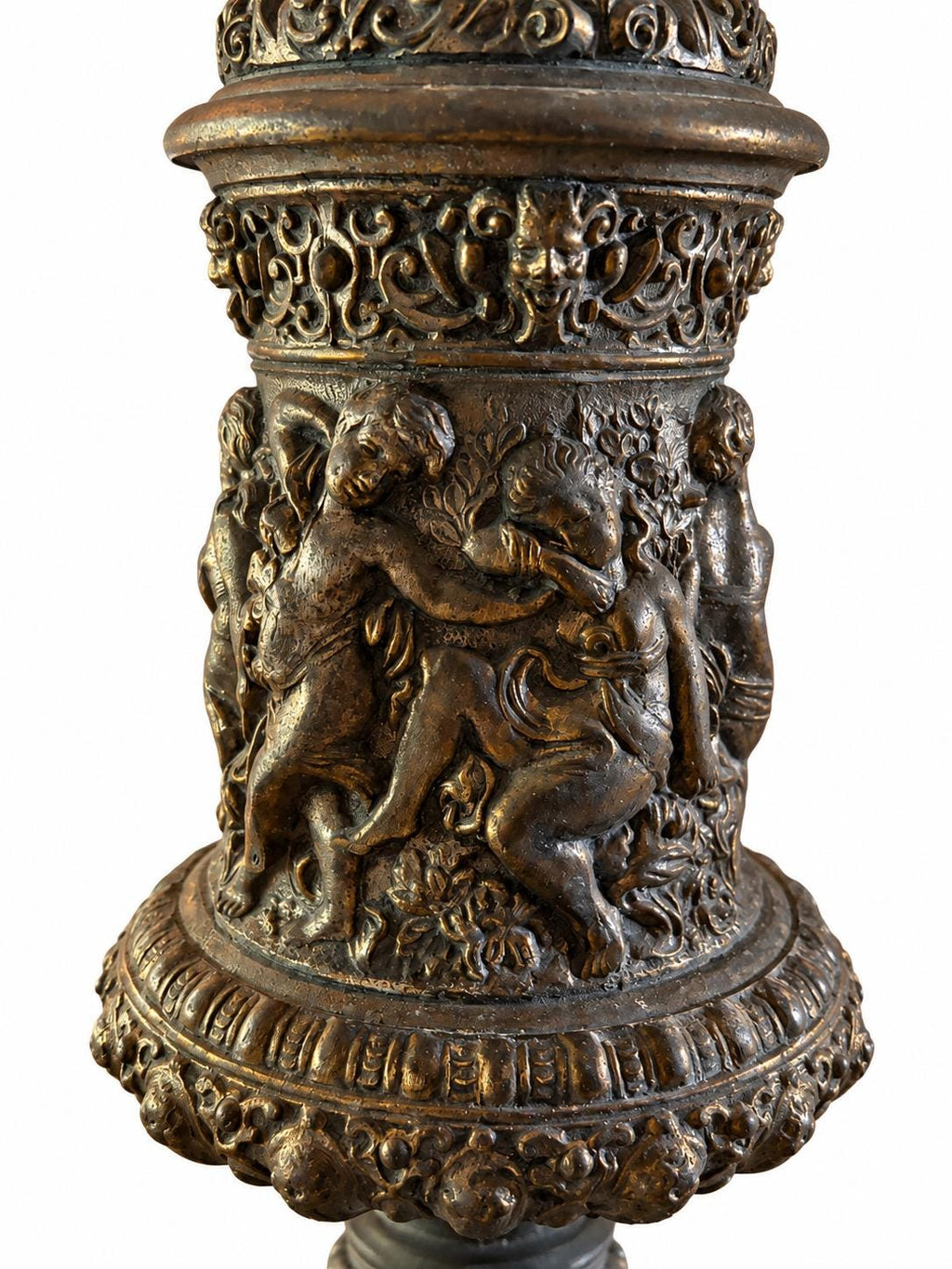 Late Victorian Antique Oil Lamp | Ornate Banquet Lamp | 19th-Century Table Lamp — product image 4