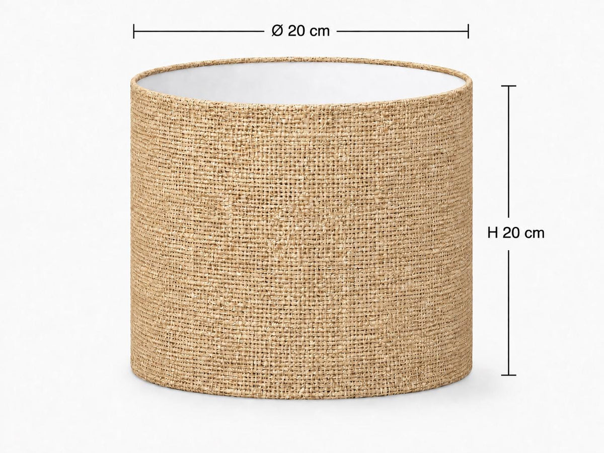 Natural Indian Jute Lampshade – Handmade in Italy — product image 2
