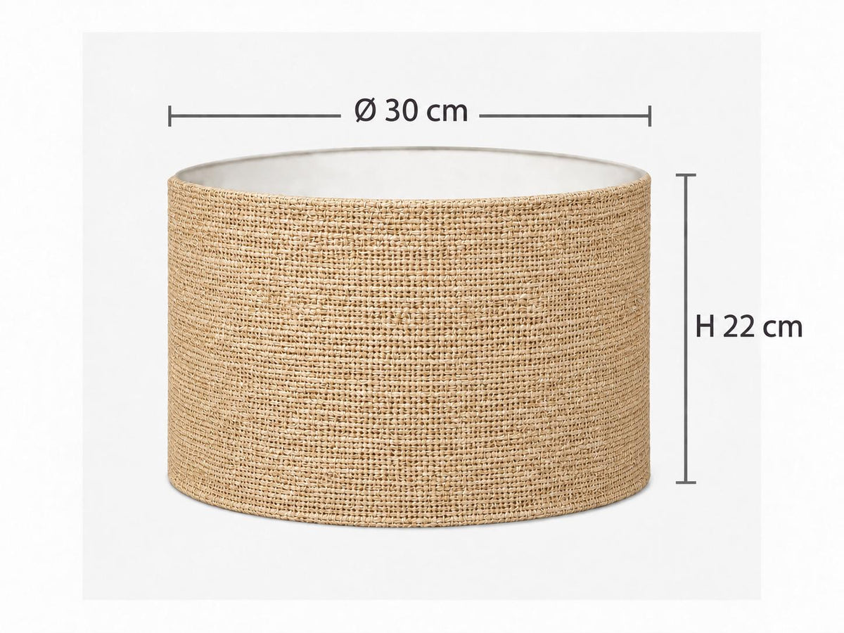 Natural Indian Jute Lampshade – Handmade in Italy — product image 3