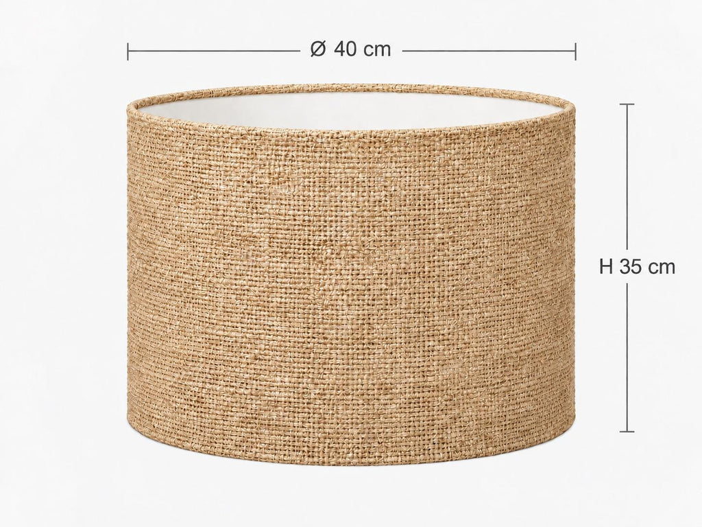 Natural Indian Jute Lampshade – Handmade in Italy — product image 4