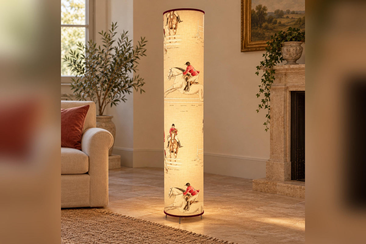 Freestanding Floor Lampshade - Olivier Thévenon Designer Fabric - Handmade in Italy — product image 2