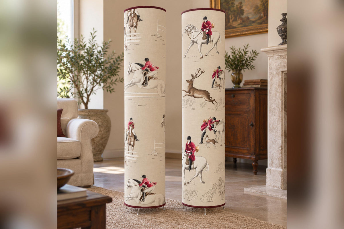 Freestanding Floor Lampshade - Olivier Thévenon Designer Fabric - Handmade in Italy — product image 3