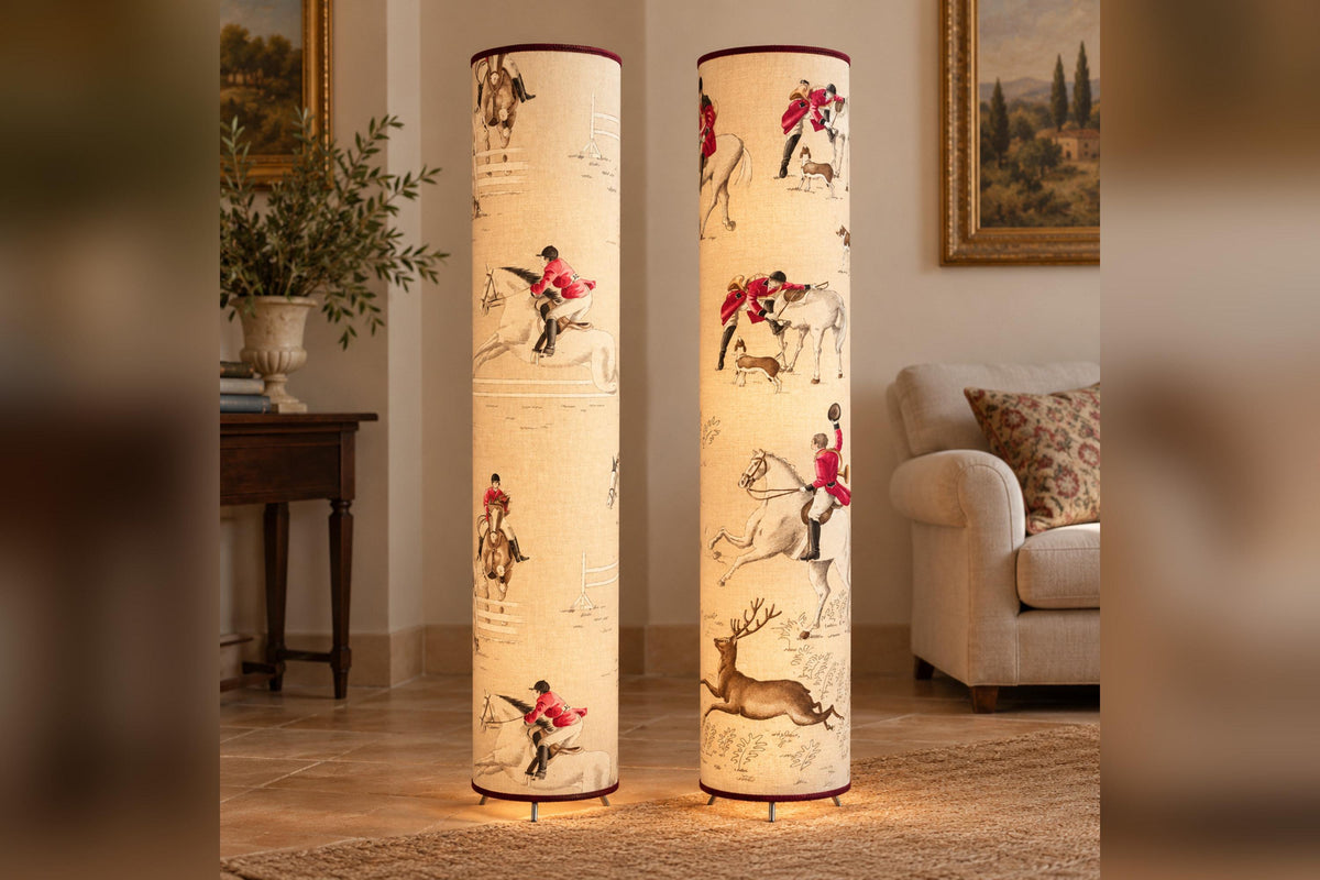 Freestanding Floor Lampshade - Olivier Thévenon Designer Fabric - Handmade in Italy — product image 4