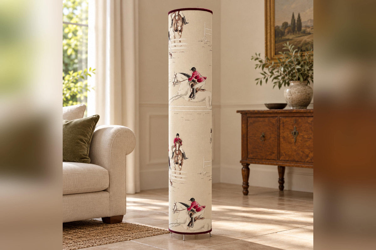 Freestanding Floor Lampshade - Olivier Thévenon Designer Fabric - Handmade in Italy — product image 1