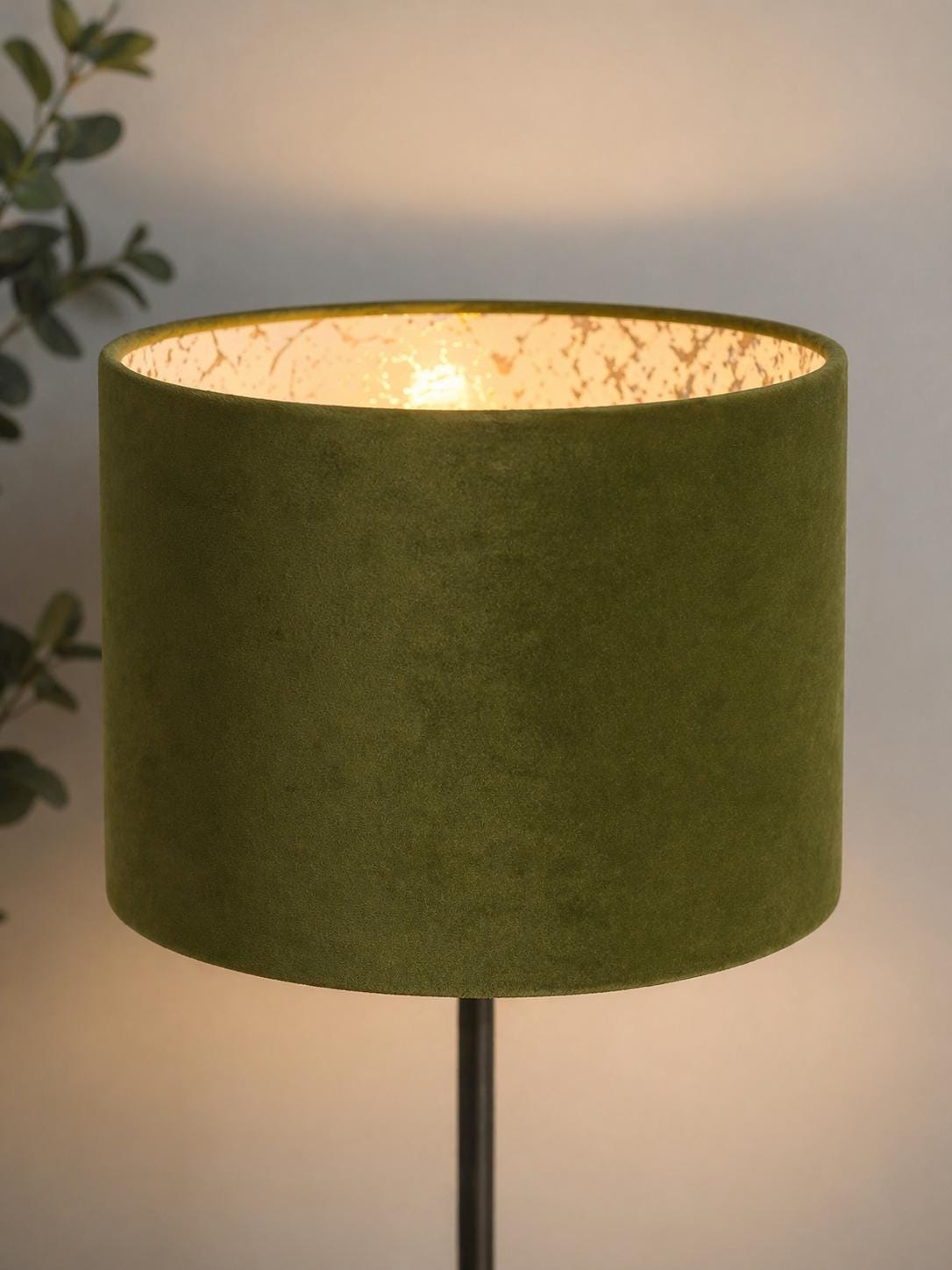 Lampshade in a soft green velvet, with a smooth, matte finish | Handmade in Italy – image 11