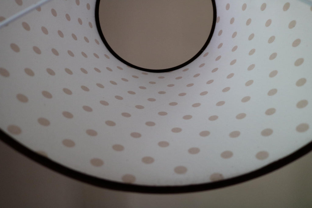 1950s Retro Brown Velvet Conical Lampshade | Handmade in Italy – image 3