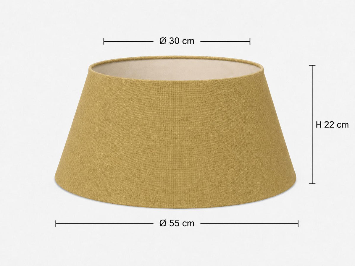 Mustard Yellow Textured Lampshade | UV-Resistant Fabric | Handmade in Italy – image 13