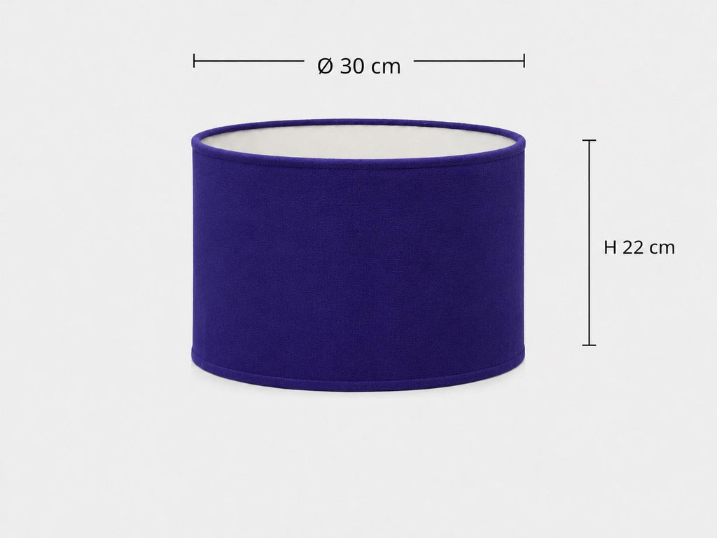 Royal Blue Lampshade | UV-Resistant Fabric | Handmade in Italy – image 2