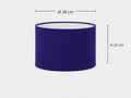 Royal Blue Lampshade | UV-Resistant Fabric | Handmade in Italy – image 2