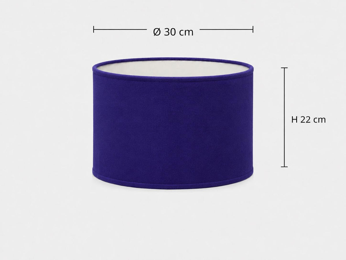Royal Blue Lampshade | UV-Resistant Fabric | Handmade in Italy – image 2