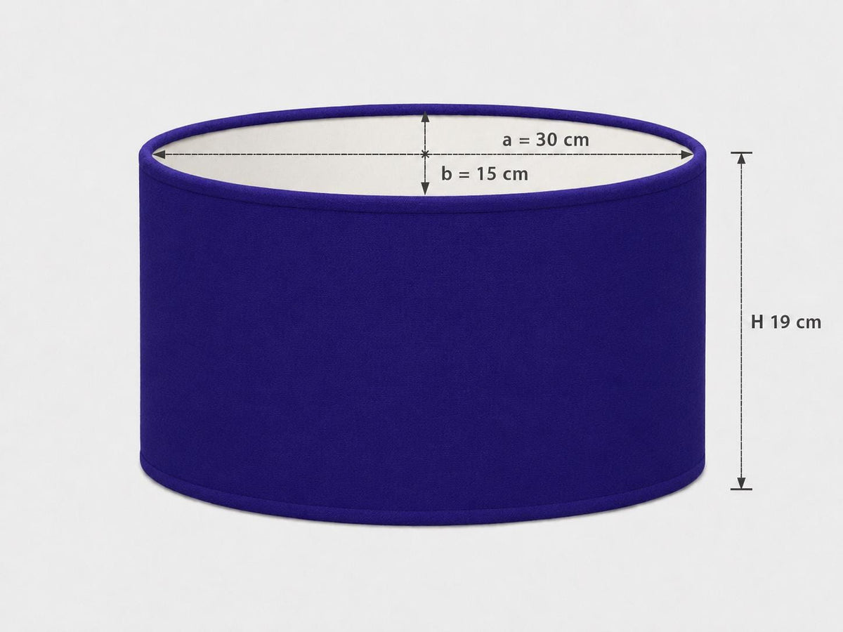 Royal Blue Lampshade | UV-Resistant Fabric | Handmade in Italy – image 6