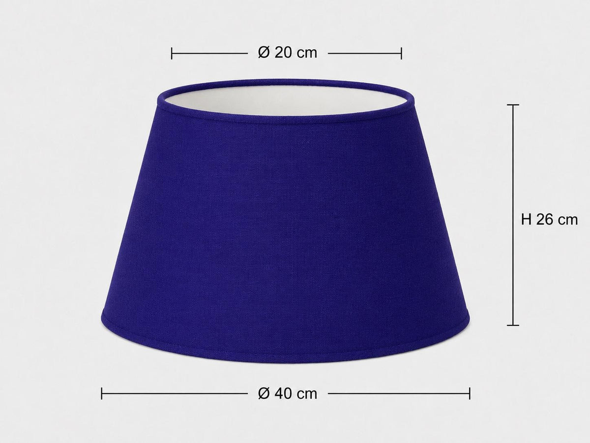 Royal Blue Lampshade | UV-Resistant Fabric | Handmade in Italy – image 10