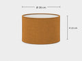 Ochre Lampshade | UV-Resistant Fabric | Handmade in Italy – image 2
