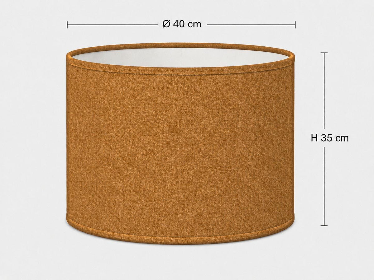 Ochre Lampshade | UV-Resistant Fabric | Handmade in Italy – image 4