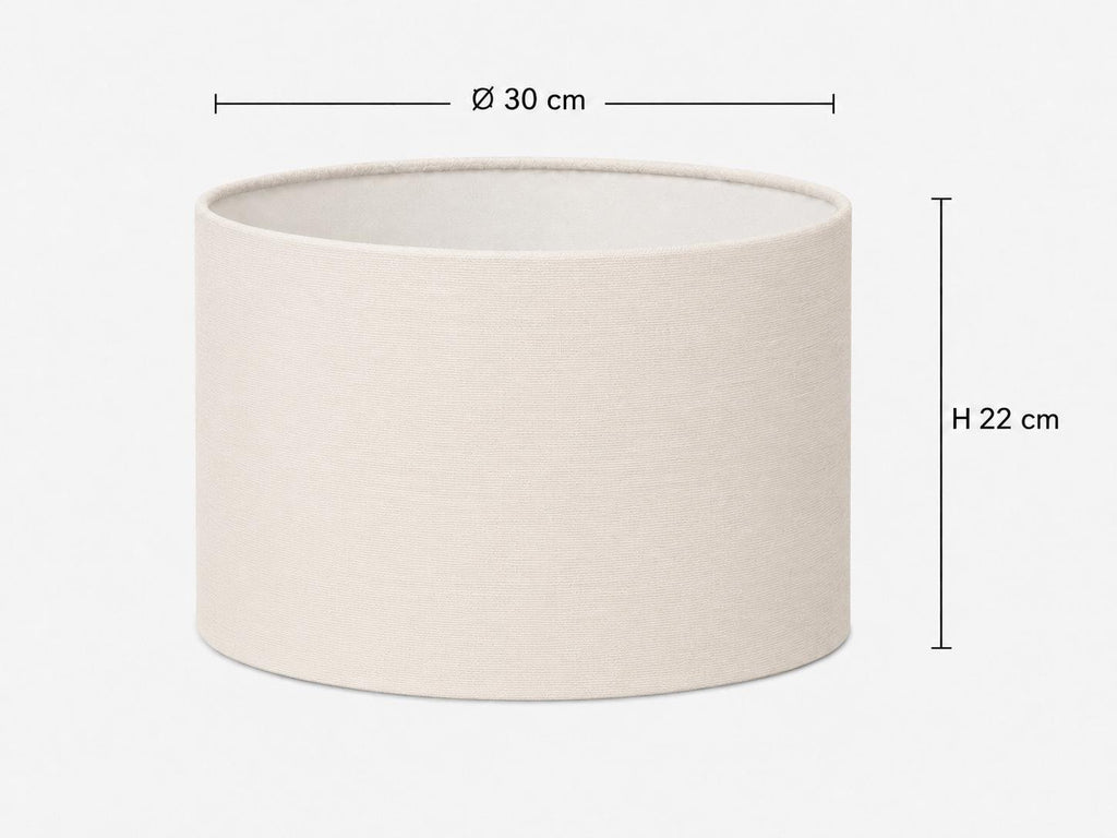 Ivory Textured Lampshade – UV-Resistant Fabric – image 2
