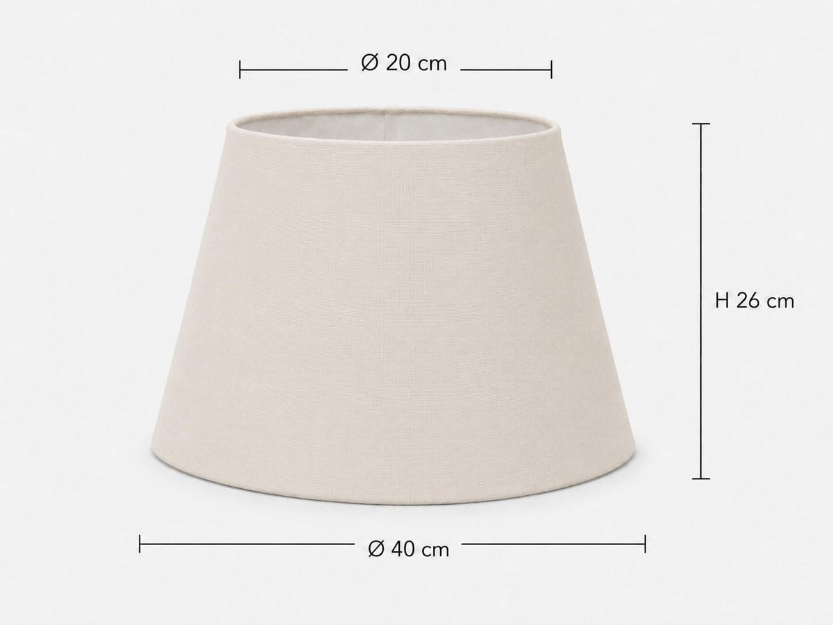 Ivory Textured Lampshade – UV-Resistant Fabric – image 9