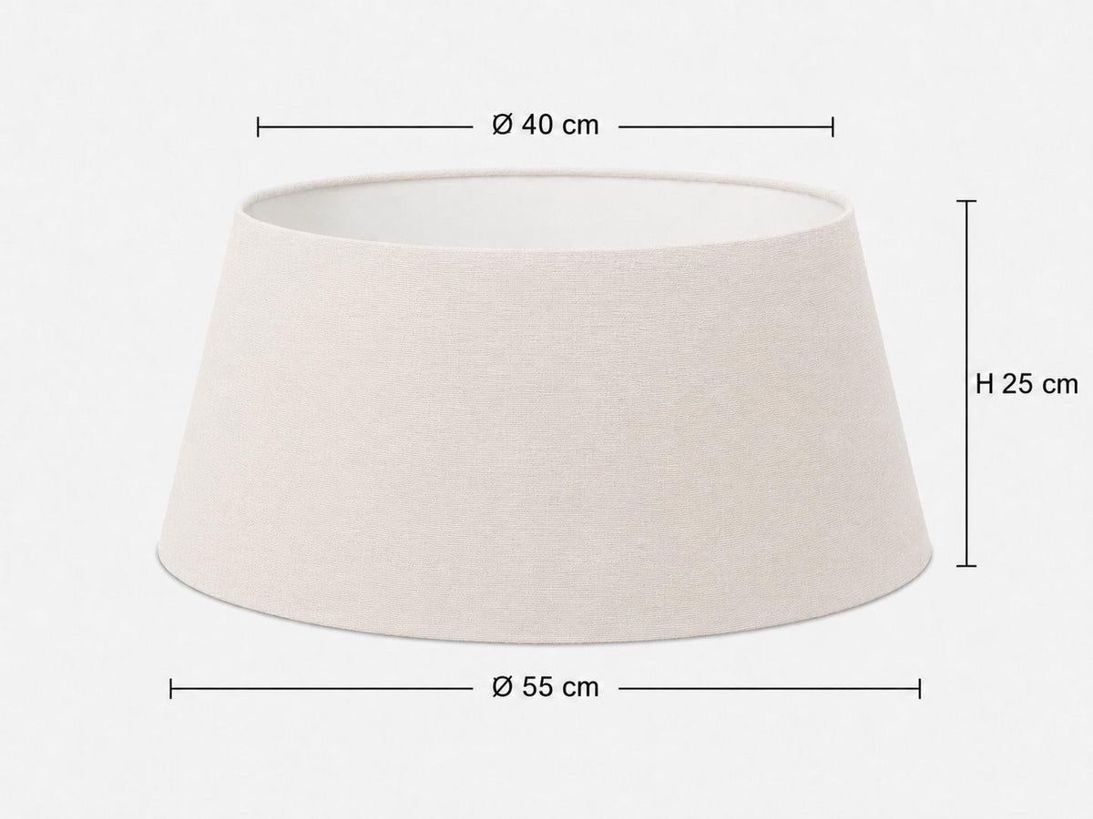 Ivory Textured Lampshade – UV-Resistant Fabric – image 12