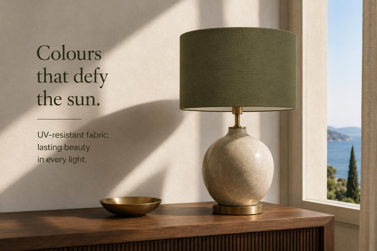 UV-Resistant Olive Green Tapered Lampshade / Handmade in Italy – image 3
