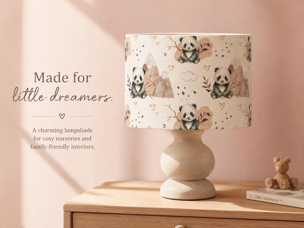 Panda Nursery Lampshade – Handmade in Italy – image 5