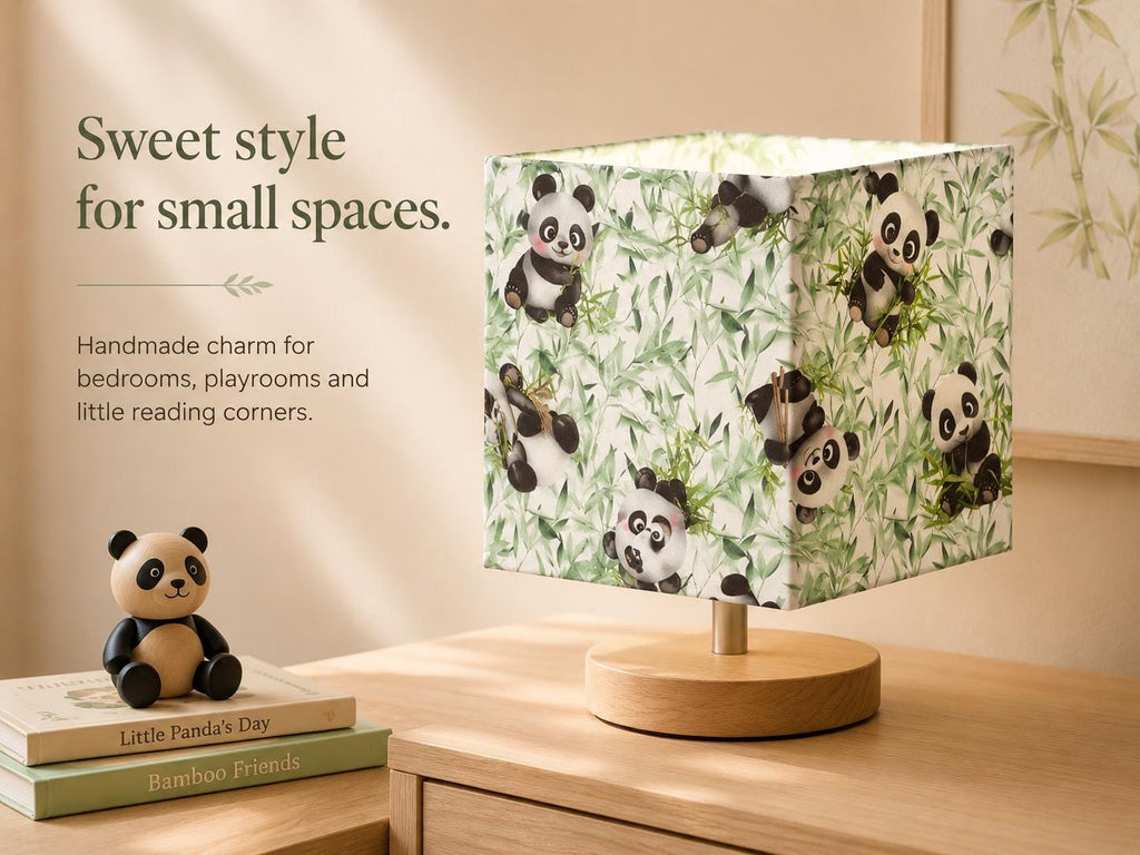 Panda Bamboo Kids’ Lampshade – Made in Italy – image 9