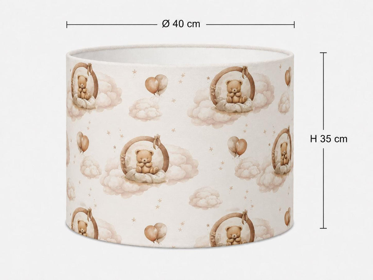 Teddy Bear Cloud Kids’ Lampshade – Made in Italy – image 4