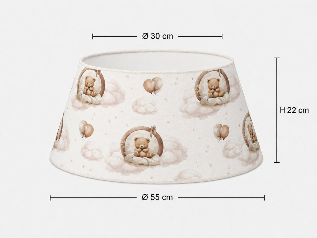 Teddy Bear Cloud Kids’ Lampshade – Made in Italy – image 12