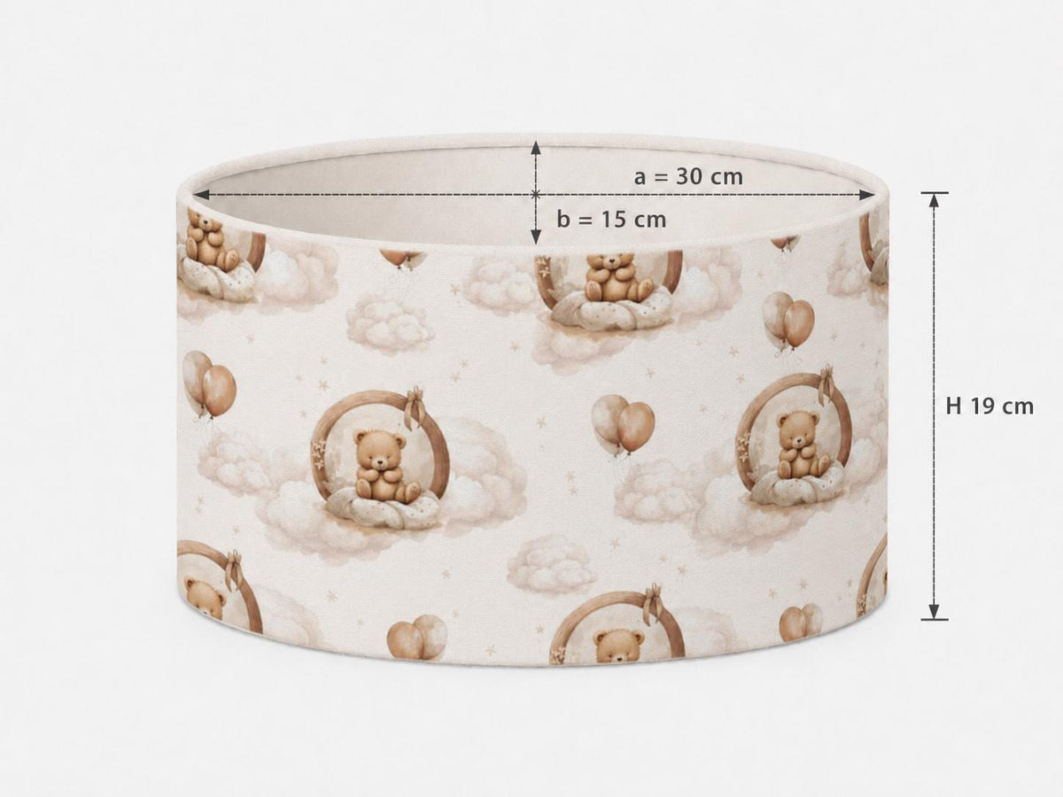 Teddy Bear Cloud Kids’ Lampshade – Made in Italy – image 6