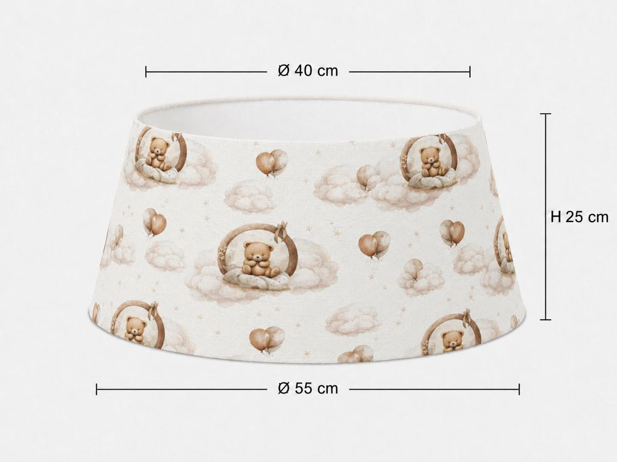 Teddy Bear Cloud Kids’ Lampshade – Made in Italy – image 13
