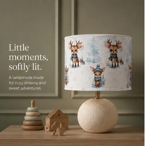 Woodland Deer Children’s Lampshade – Made in Italy – image 3