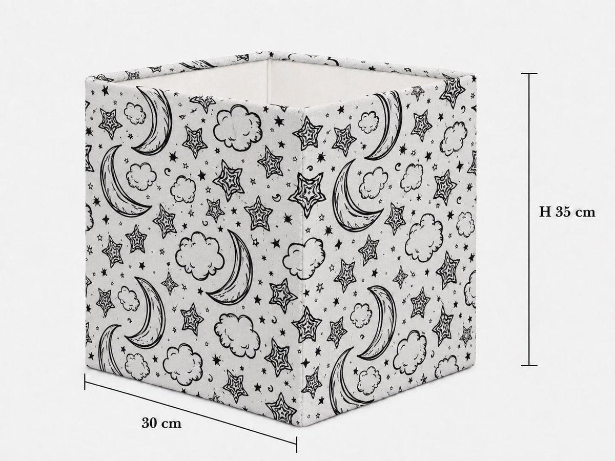 Colour-In Moon & Stars Kids’ Lampshade – Made in Italy – image 10